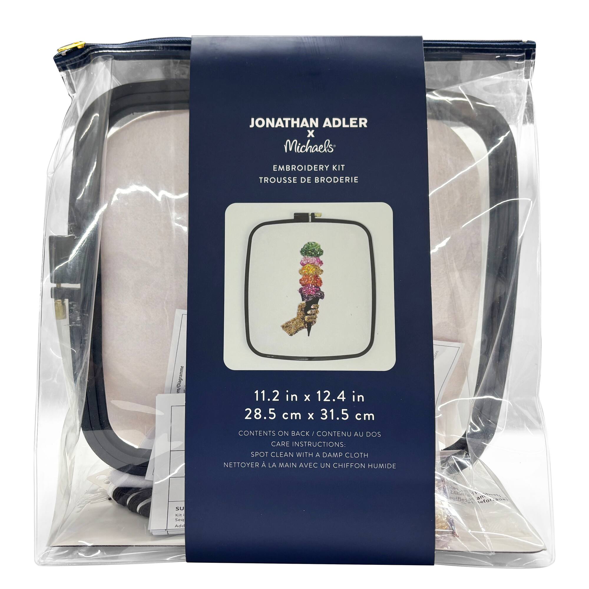 Jonathan Adler x Michaels Ice Cream Cone Bead Embroidery Kit